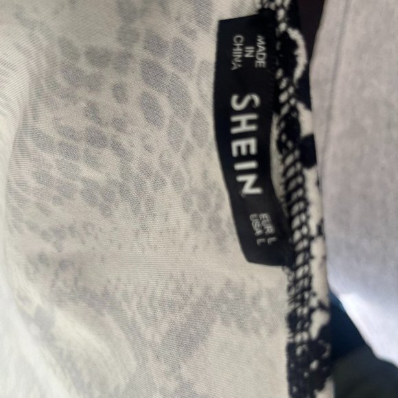 SHEIN Snake-Print Backless Bodycon Dress Women's Large - Picture 6 of 6